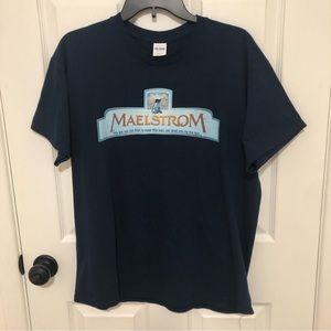 Disney Maelstrom Never Forget Navy Blue Cotton T-Shirt